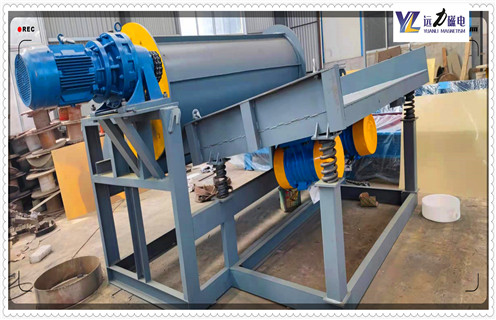 永磁磁選機，寧波干式永磁筒式磁選機_遠力為您講述寧波干式永磁筒式磁選機磁場分布圖