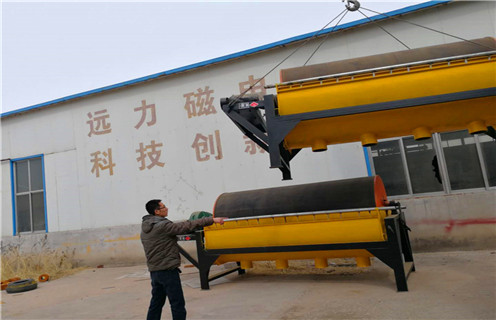 永磁筒式磁選機，河南永磁筒式磁選機筒瓦_遠力河南永磁筒式磁選機筒瓦的結構磁場分布圖